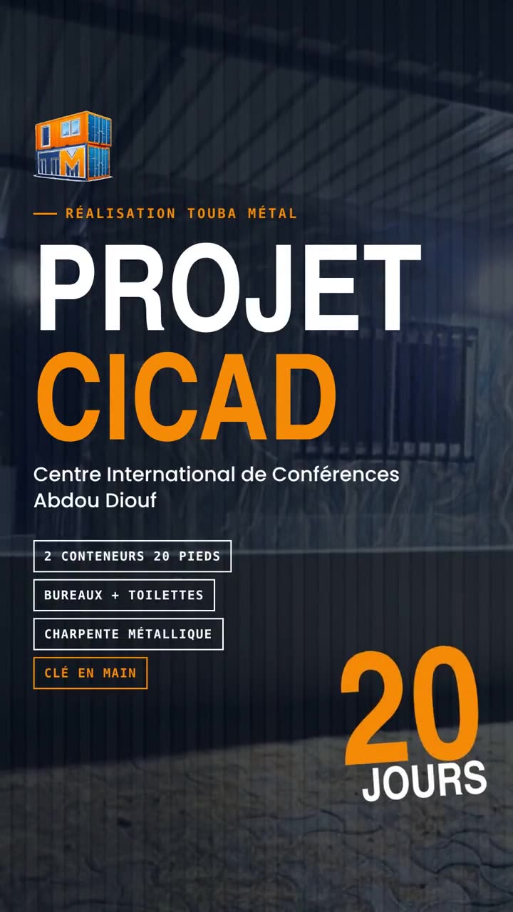 Projet CICAD : bureaux en conteneurs, avant et après